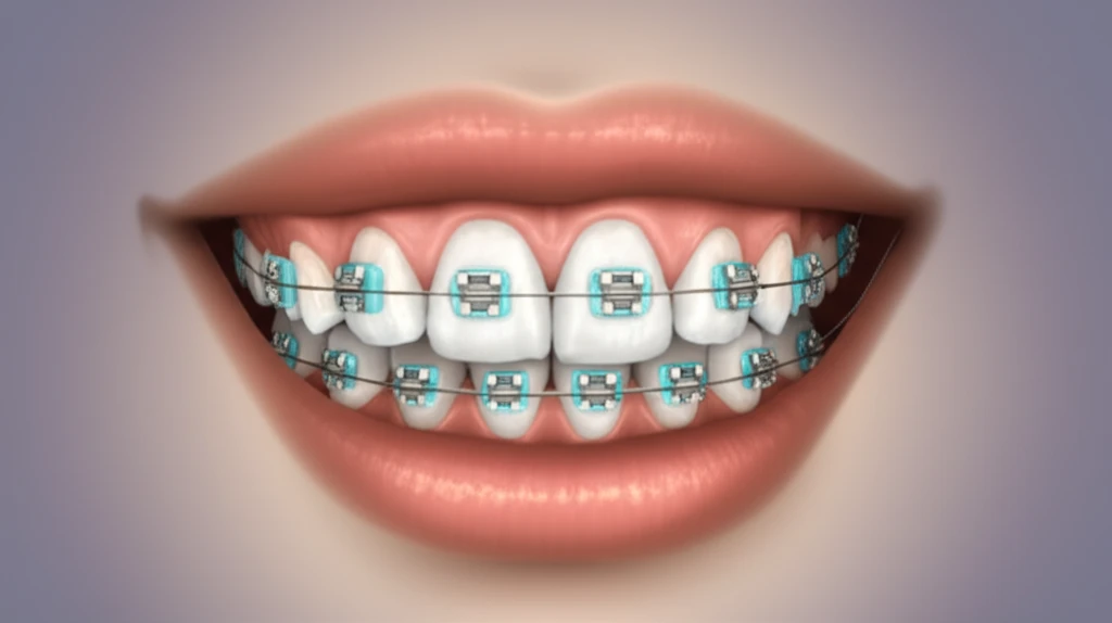 Illustration of dental separators gently creating space between teeth, paving the way for orthodontic treatment.
