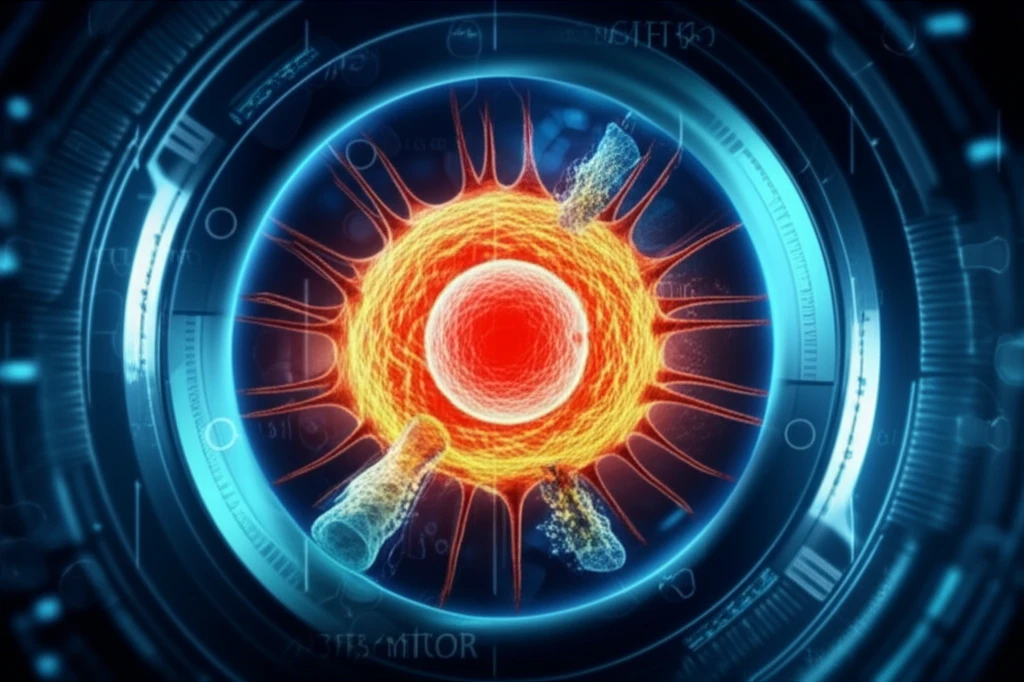 Illustration of a T lymphocyte activated by SEC2 mutant.