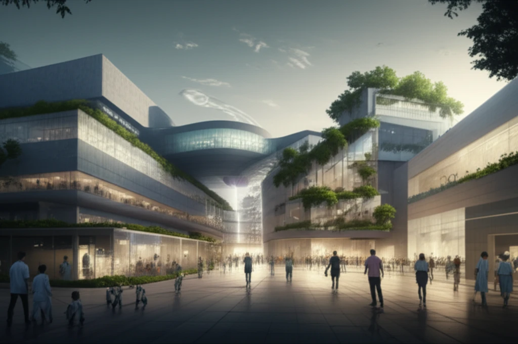 Illustration depicting public and private hospitals working together, symbolizing better healthcare access and reduced wait times.