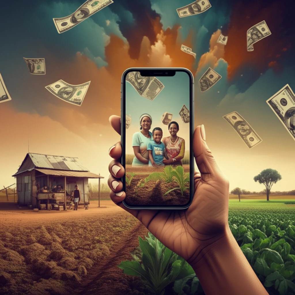 Illustration of remittances impacting lives in rural Zimbabwe