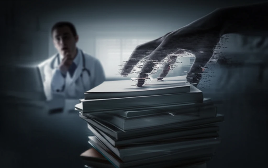 Illustration depicting piracy's influence on medical research