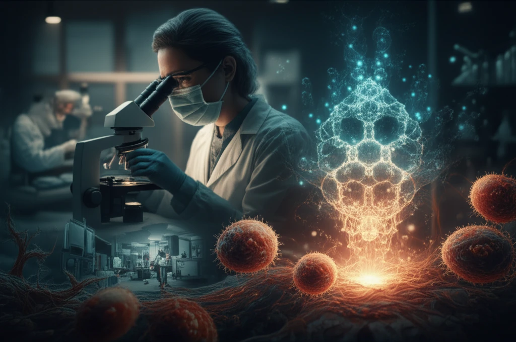 Illustration of the protective effects of Necrosulfonamide on cells exposed to sulfur mustard, symbolizing hope in the face of chemical warfare injuries.