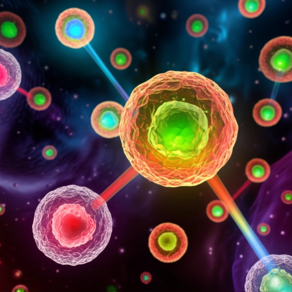 Illustration of exosomes and Raman Spectroscopy