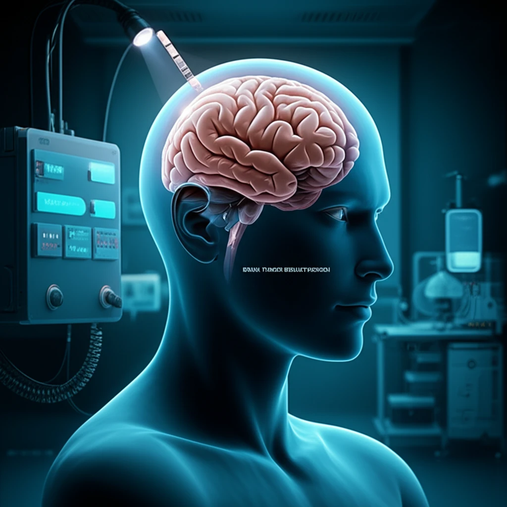 Illustration of the Nativis Voyager® device treating a brain tumor, symbolizing hope for cancer patients