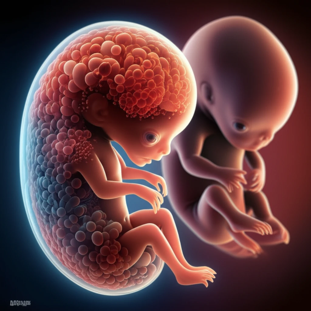 Illustration of embryo construction with morphogen gradients.