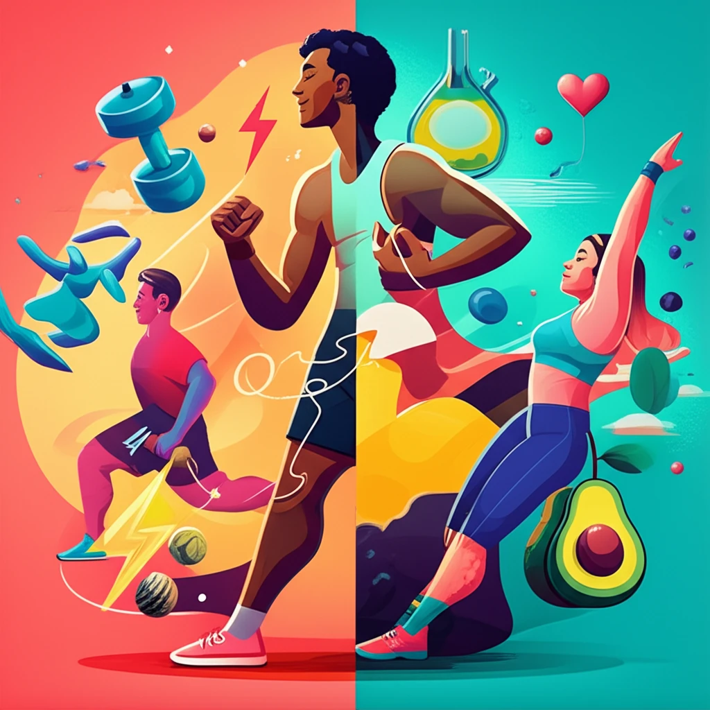 Illustration depicting the differing impacts of fitness and lipid profiles on men and women in pre-diabetes management.