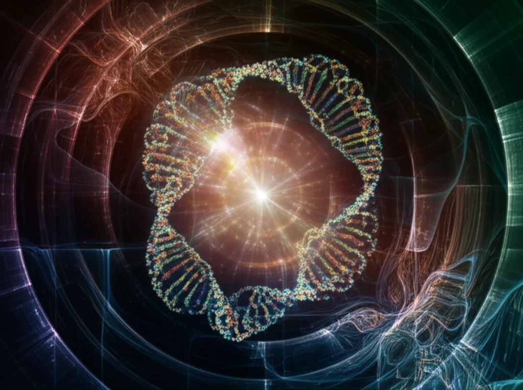 Illustration of a circular RNA molecule, depicting the core concept of the article.