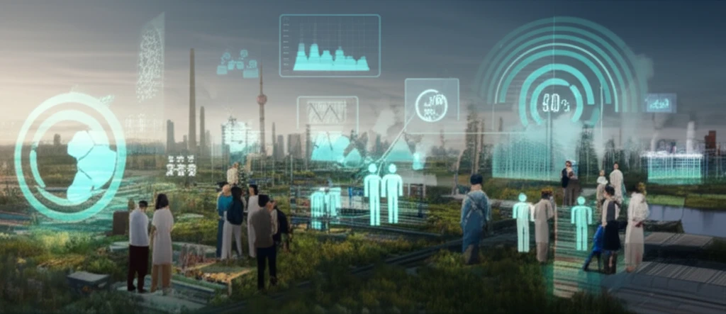 Illustration of the Yangtze River Delta showing industrial efficiency and sustainability.