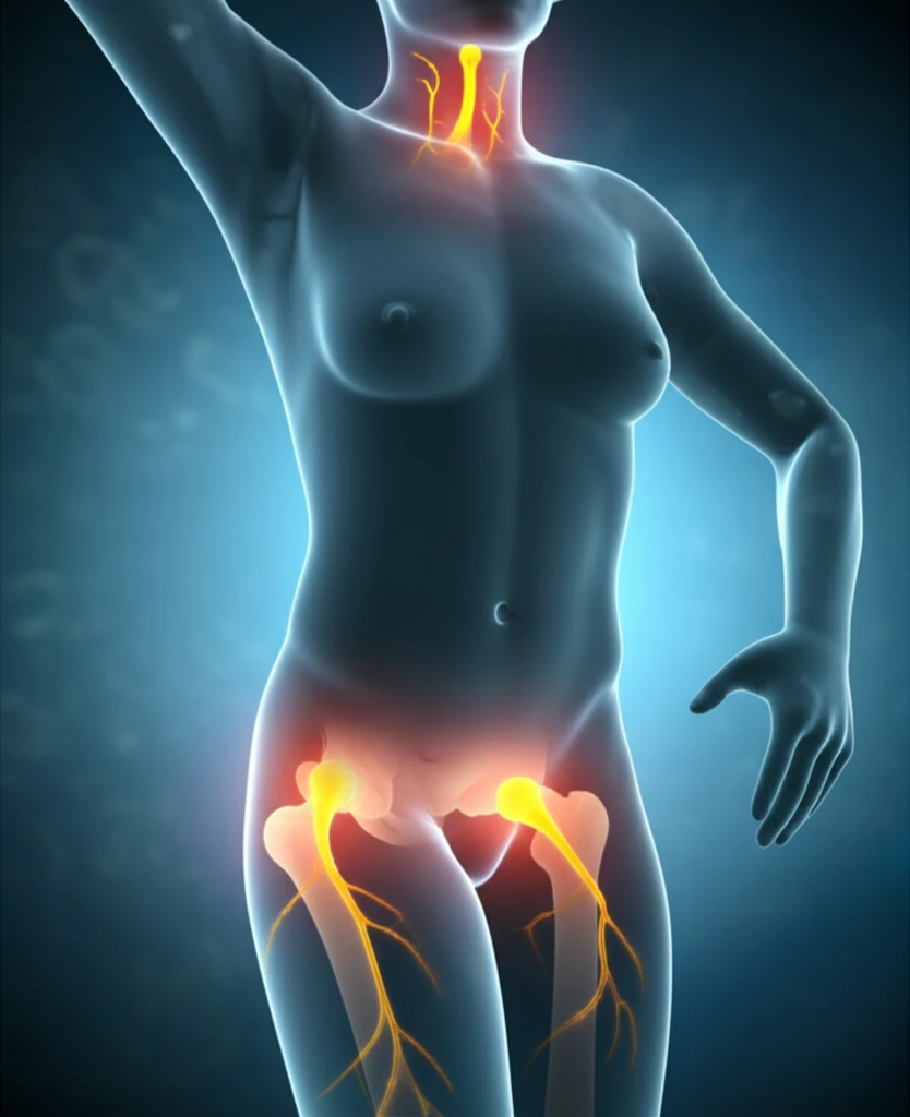 Illustration depicting symptoms of Castleman Disease.