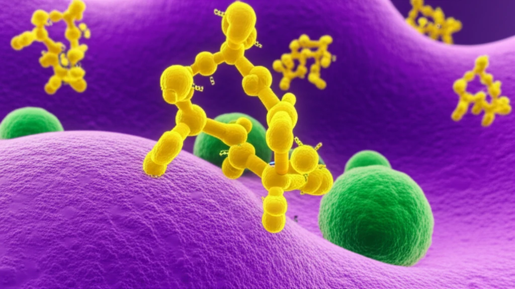 Illustration of baicalein targeting cancer cells.