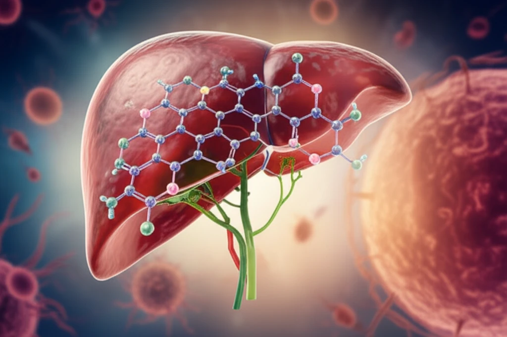 Protective barrier around a liver, symbolizing protection against HBV reactivation during cancer treatment