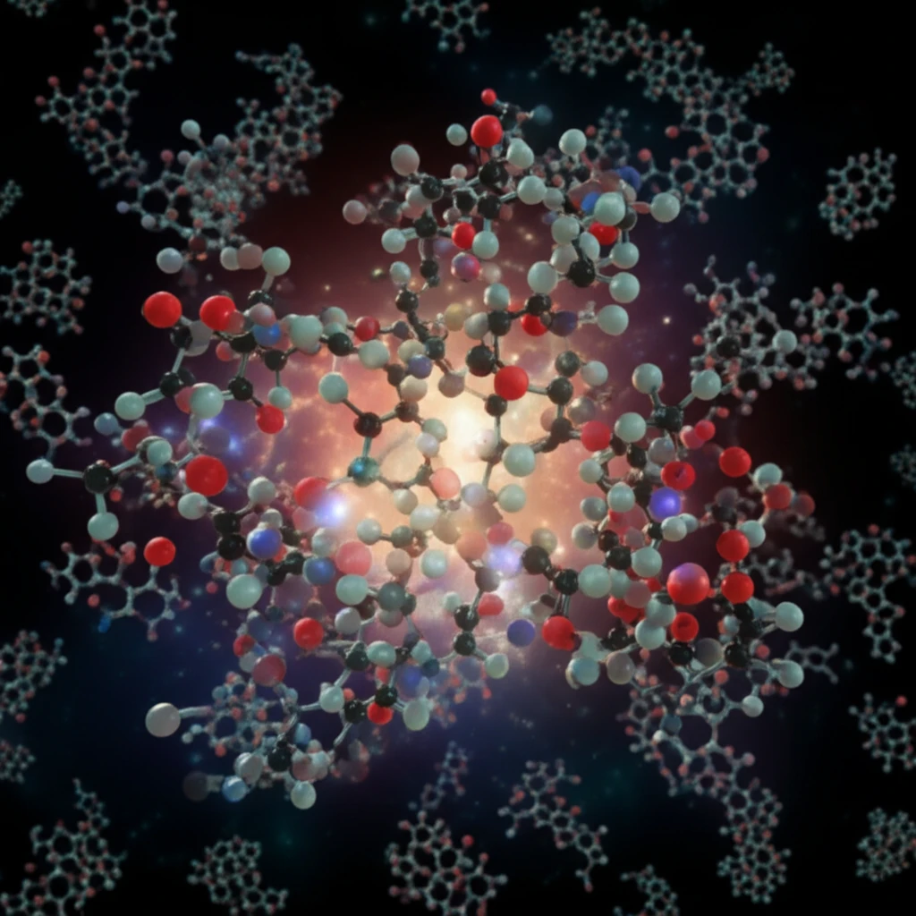 Molecular Assembly: A surreal illustration depicting precise molecular construction.