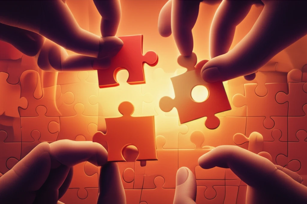 Family puzzle representing the interconnectedness of family dynamics in eating disorder recovery.