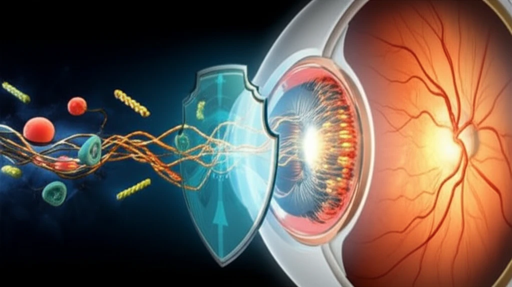 Illustration symbolizing the protection of the retina.