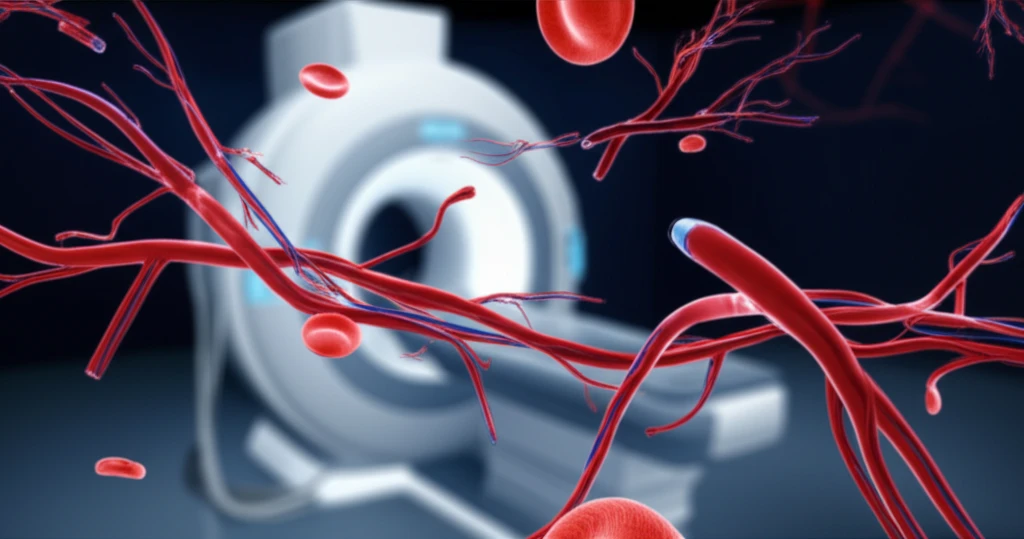 Advanced MRI technology visualizing blood vessels