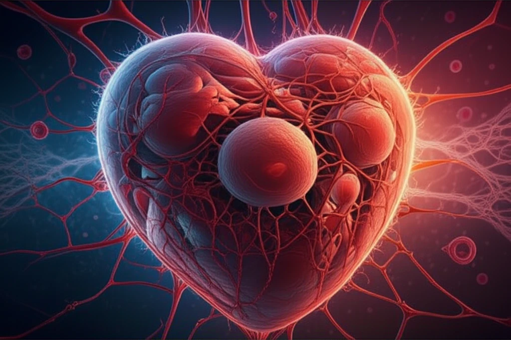 Interconnected heart cells forming resilient heart muscle