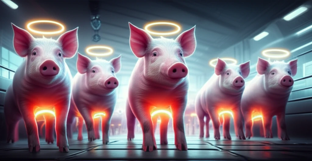 Healthy piglets in a clean farm setting, symbolizing improved gut health with mycotoxin binders.