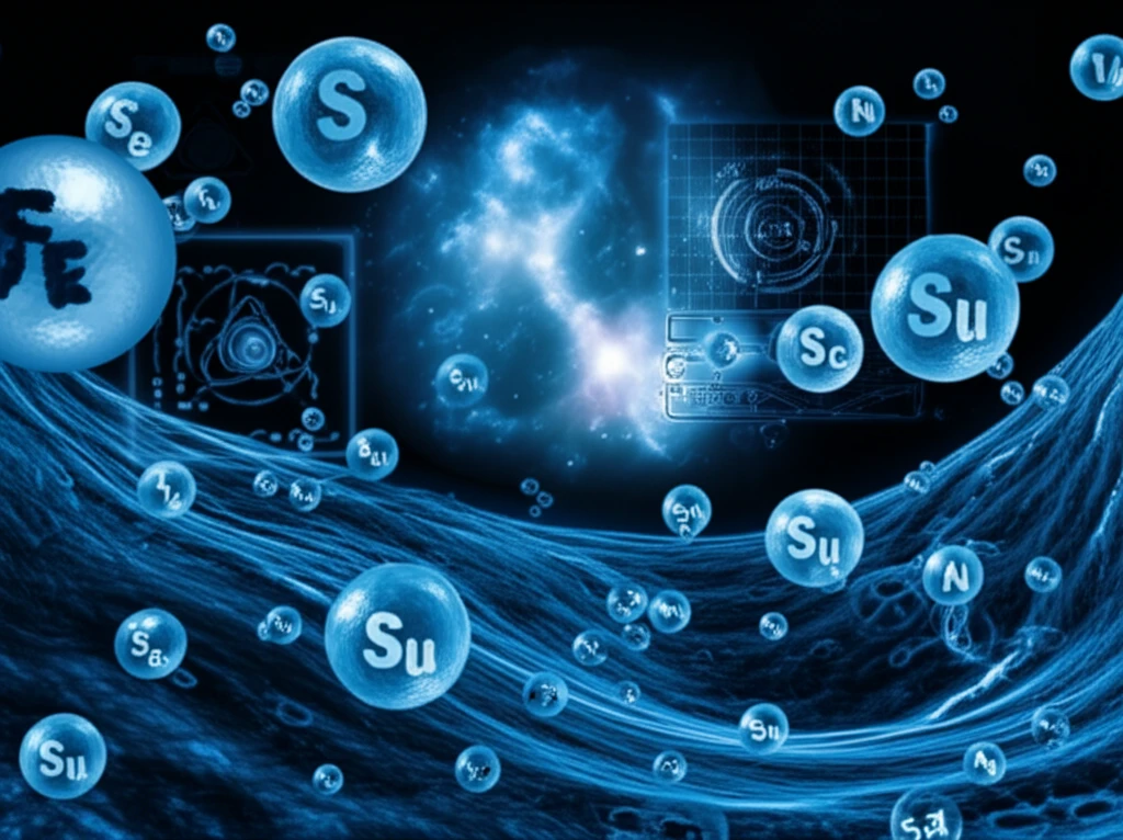 Surreal illustration of sodium ions in body tissues, symbolizing oedema detection.