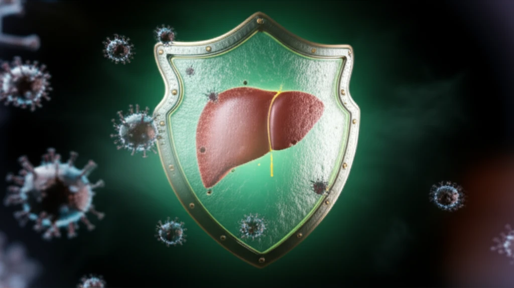 Shield protecting a healthy liver from viral attacks