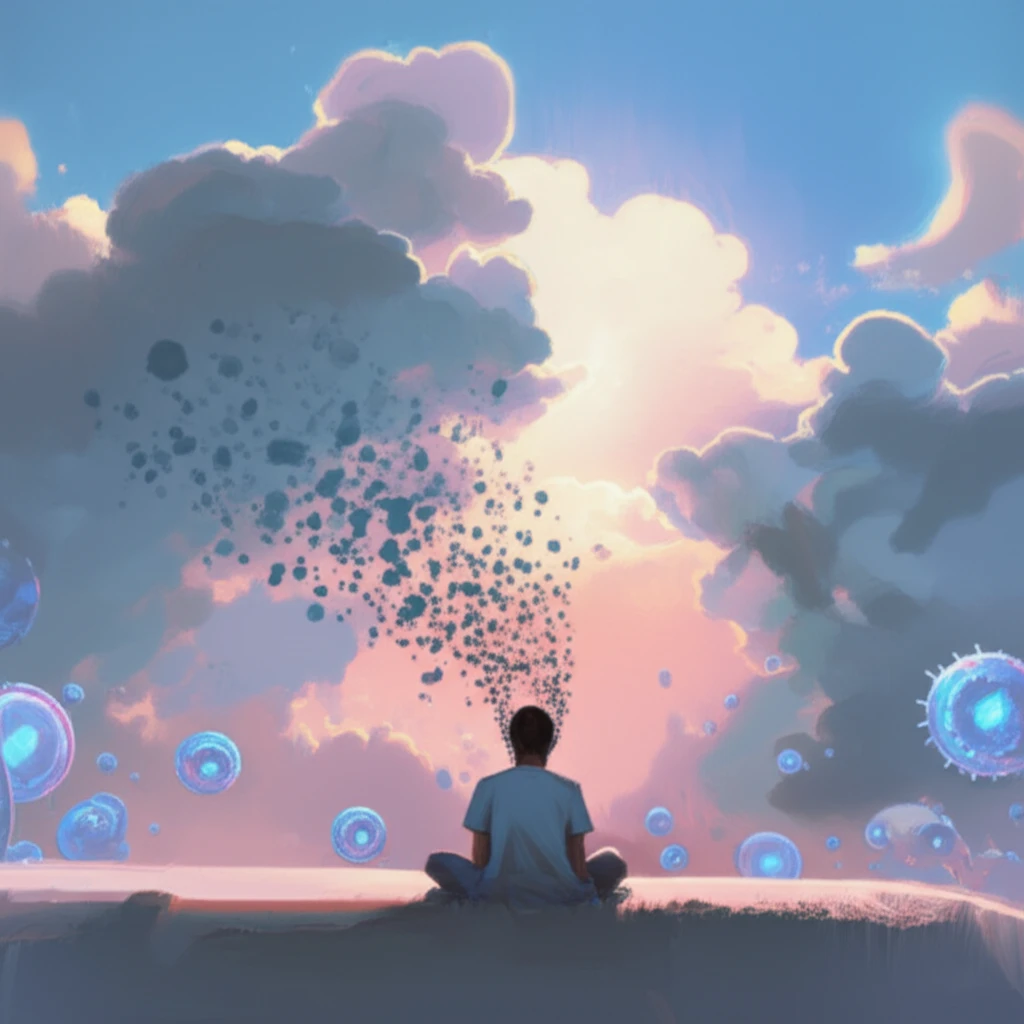 Serene scene representing anxiety relief and the body's immune response.