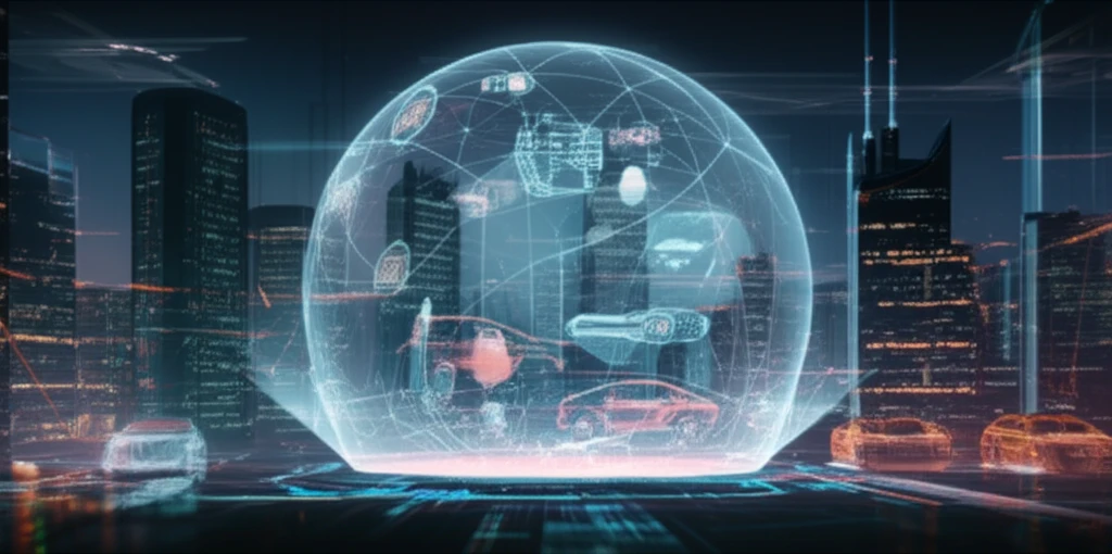 Futuristic cityscape symbolizing vehicle safety in emerging markets.