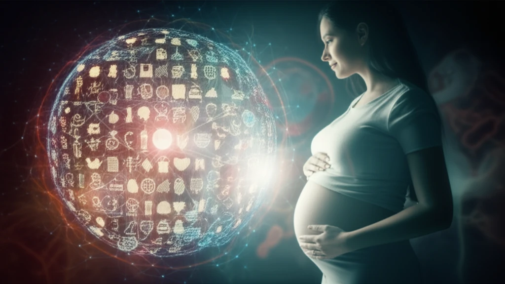 Protective shield of maternal immunization surrounding a pregnant woman.