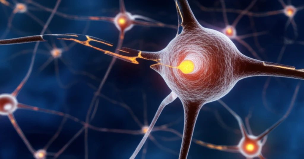 Nerve cells healing, symbolizing recovery from anti-MAG antibody polyneuropathy