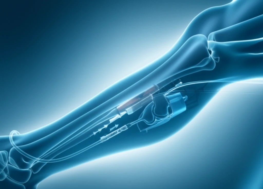 Illustration of calf-squeeze technique aiding blood flow in DVT treatment.