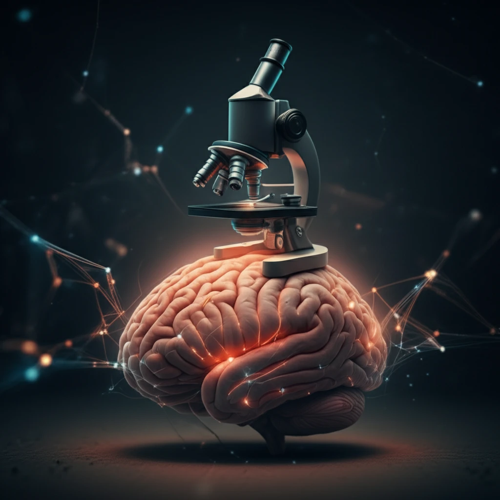 Miniature microscope imaging glowing neural networks in the brain