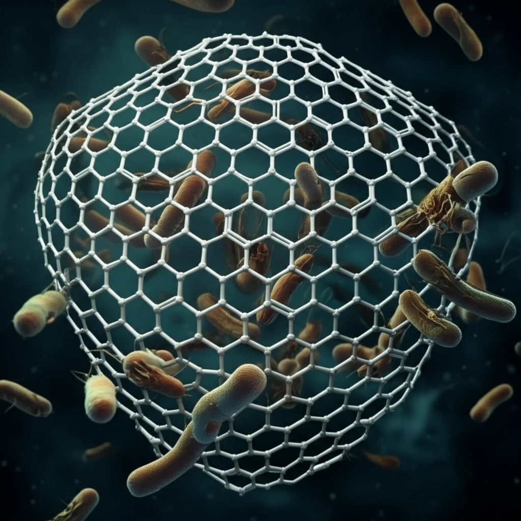 Pyridine rings forming a shield against bacteria.