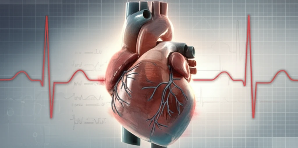 Heart rhythm strip intertwined with an EKG, showcasing Atrial Fibrillation