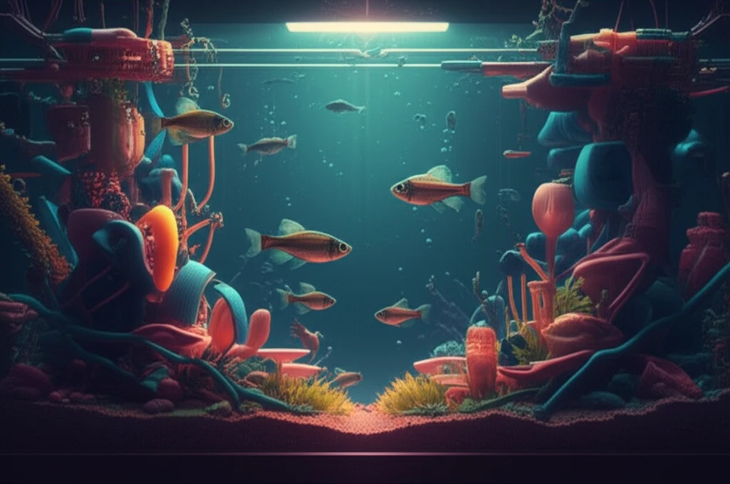 Zebrafish in contrasting aquarium environments