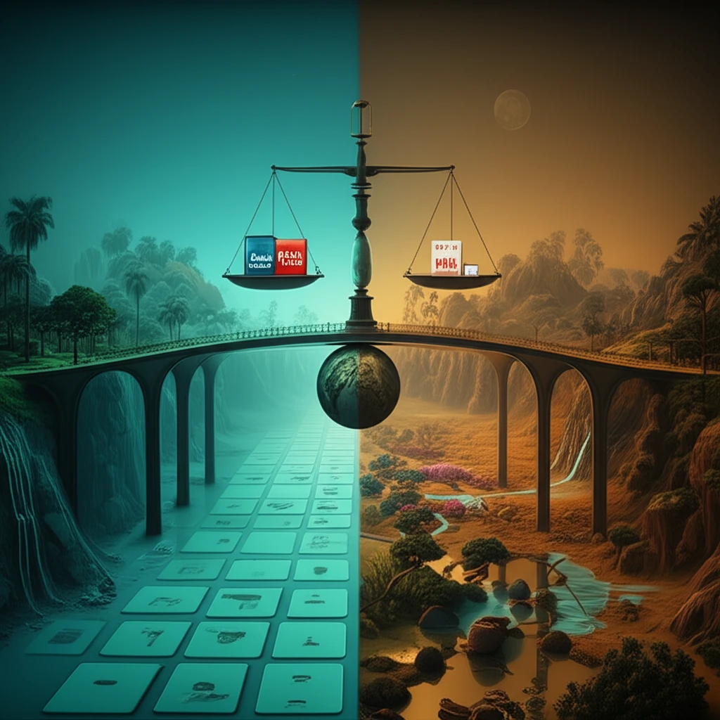 Surreal illustration of a bridge connecting global guidelines and local practices in CKD-MBD management.