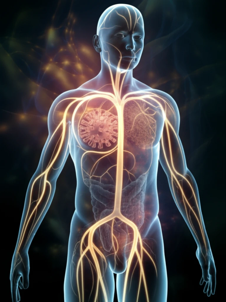 Stylized representation of the thioredoxin system being disrupted by a viral infection