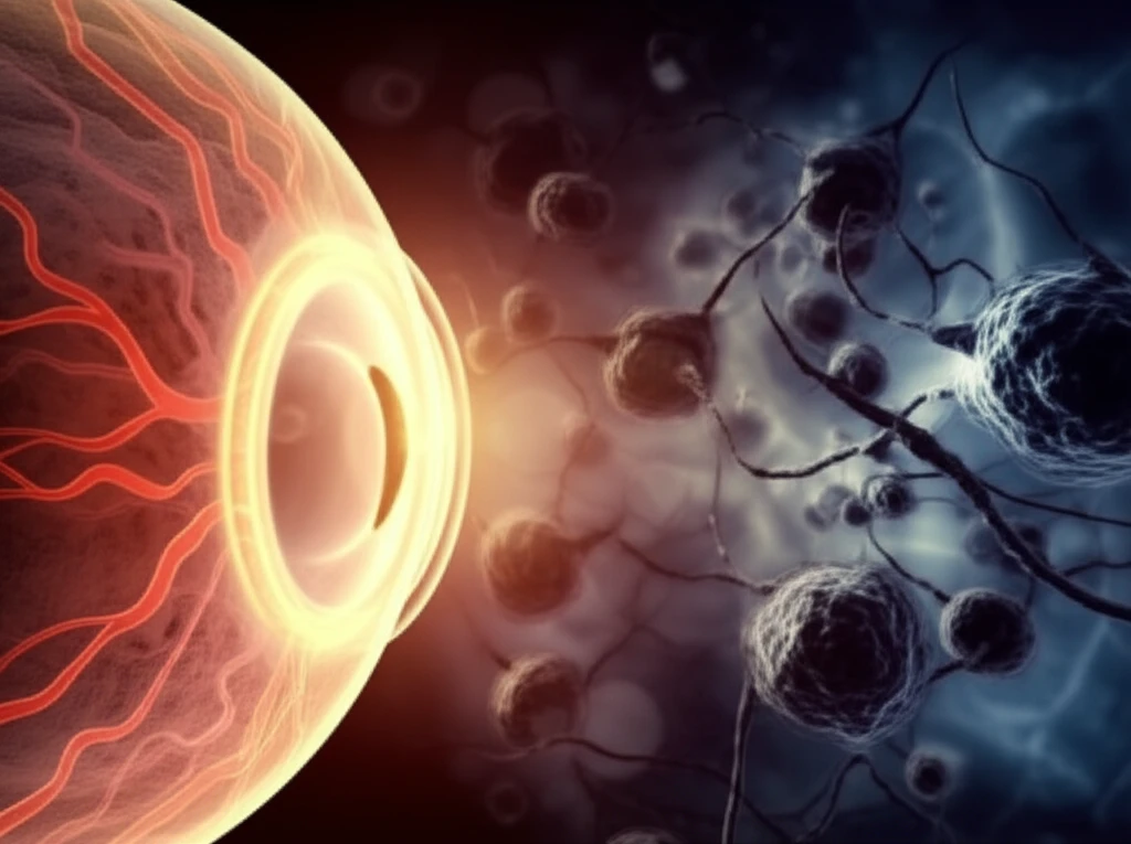 Illustration of a protected optic nerve.