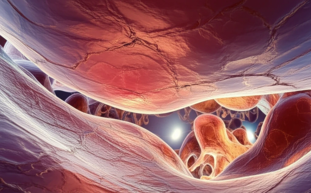 Surreal image of skin cells transforming into healthy tissue, symbolizing dermatological breakthroughs.