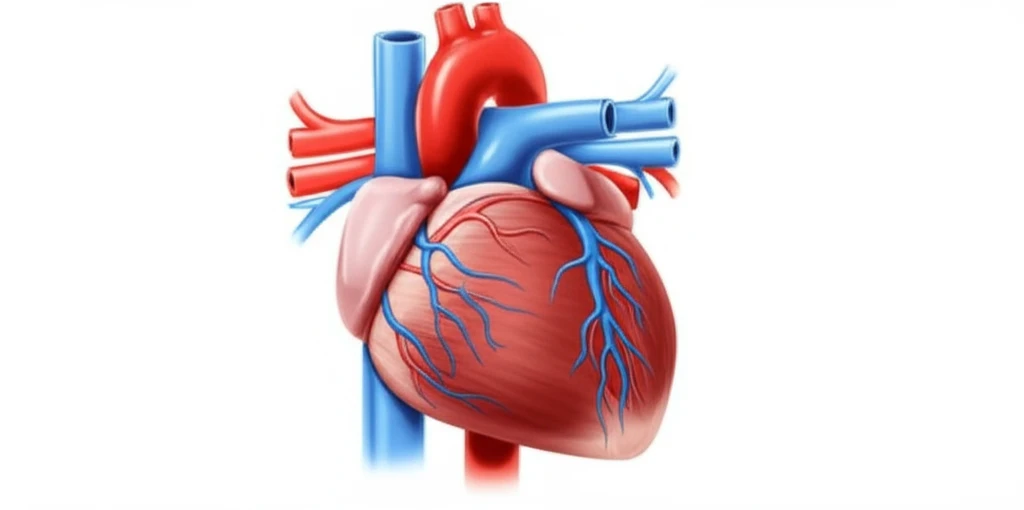 Symbolic illustration of the connection between pulmonary hypertension and hypertrophic cardiomyopathy.