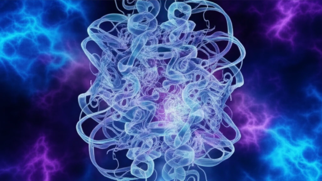 Surreal illustration of a glowing HuBChE molecular structure.