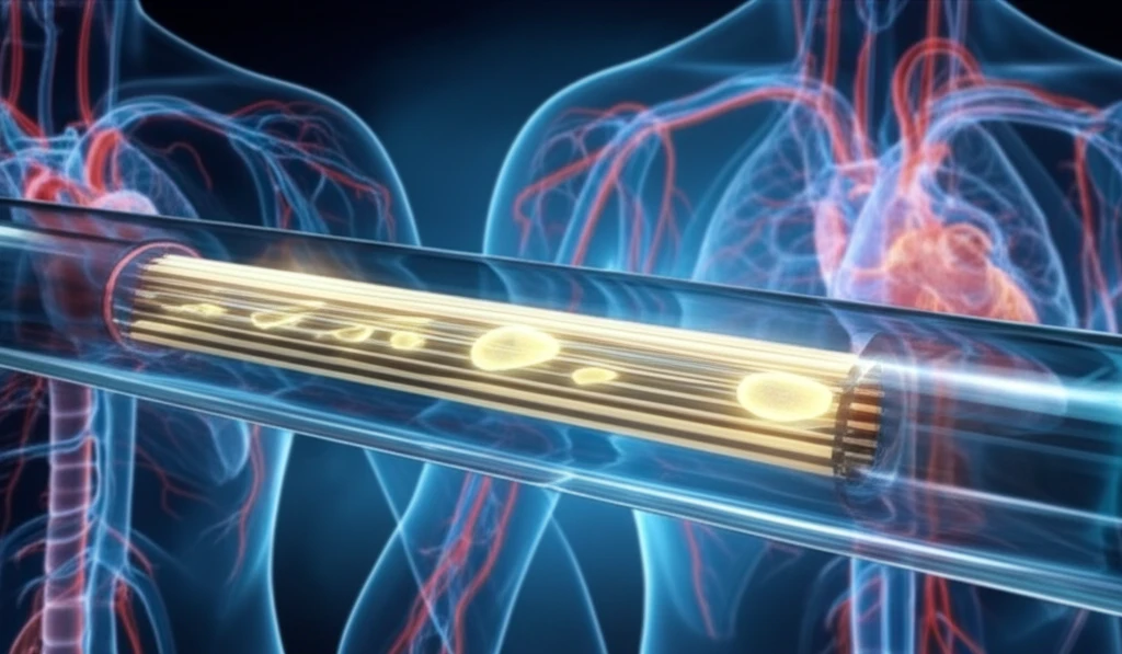 Microfluidic device with glowing endothelial cells