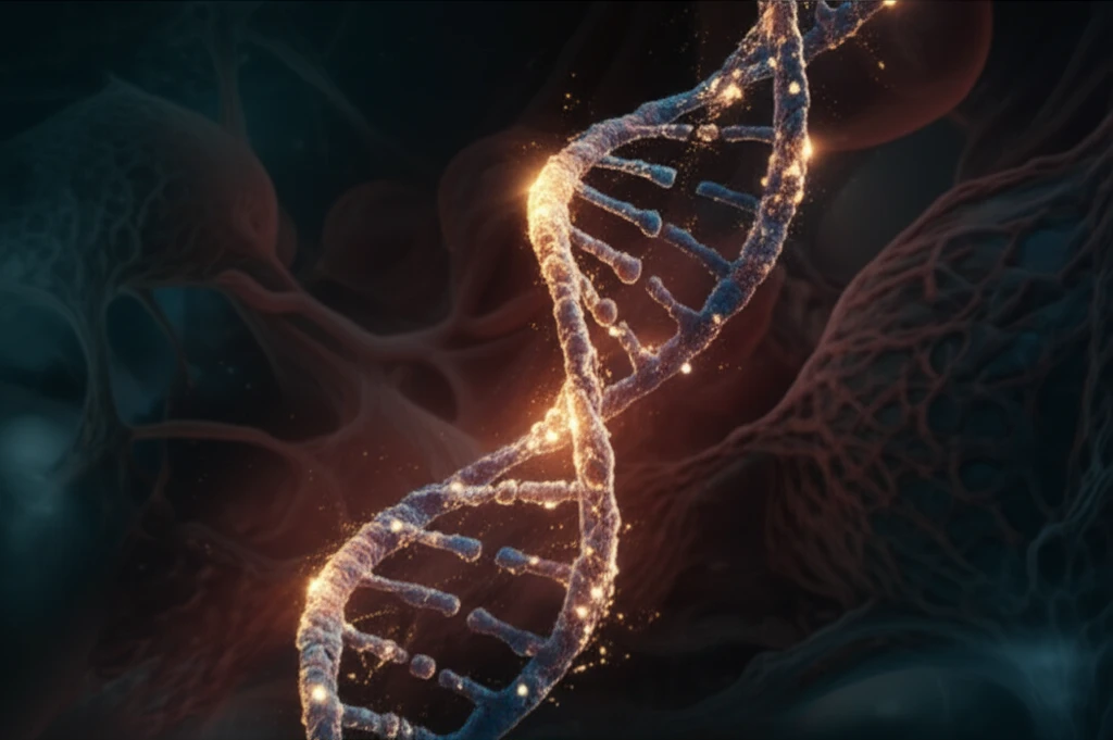 DNA strand with glowing methyl groups symbolizing hope in cancer research