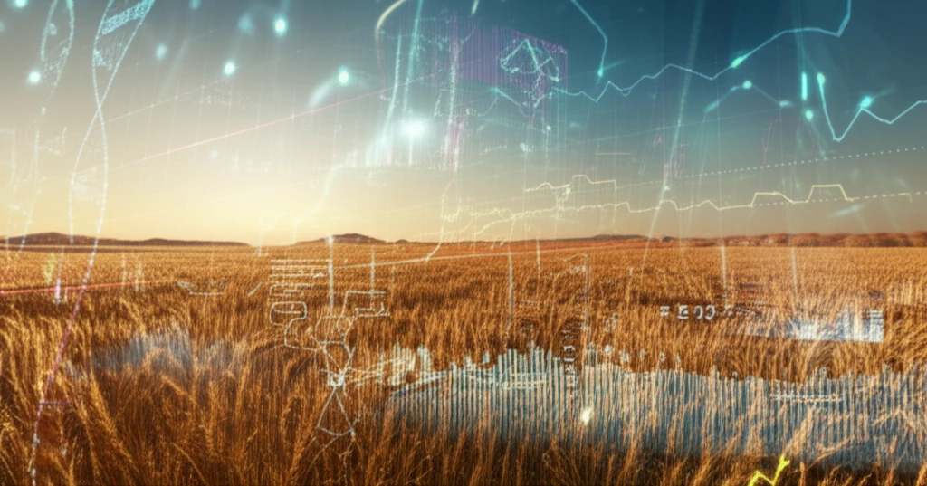 Wheat fields thriving in salt-affected landscape