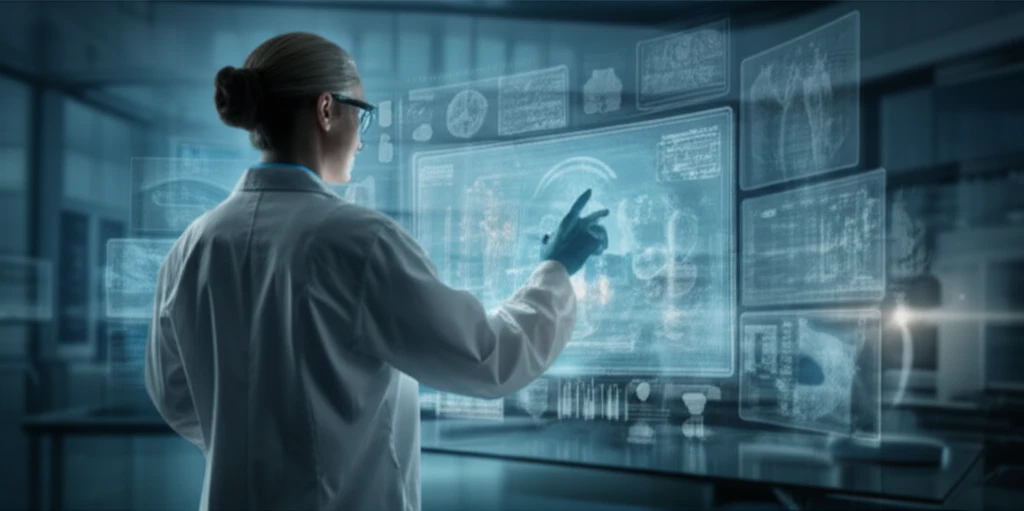 Futuristic PACS interface enhancing pathology workflow