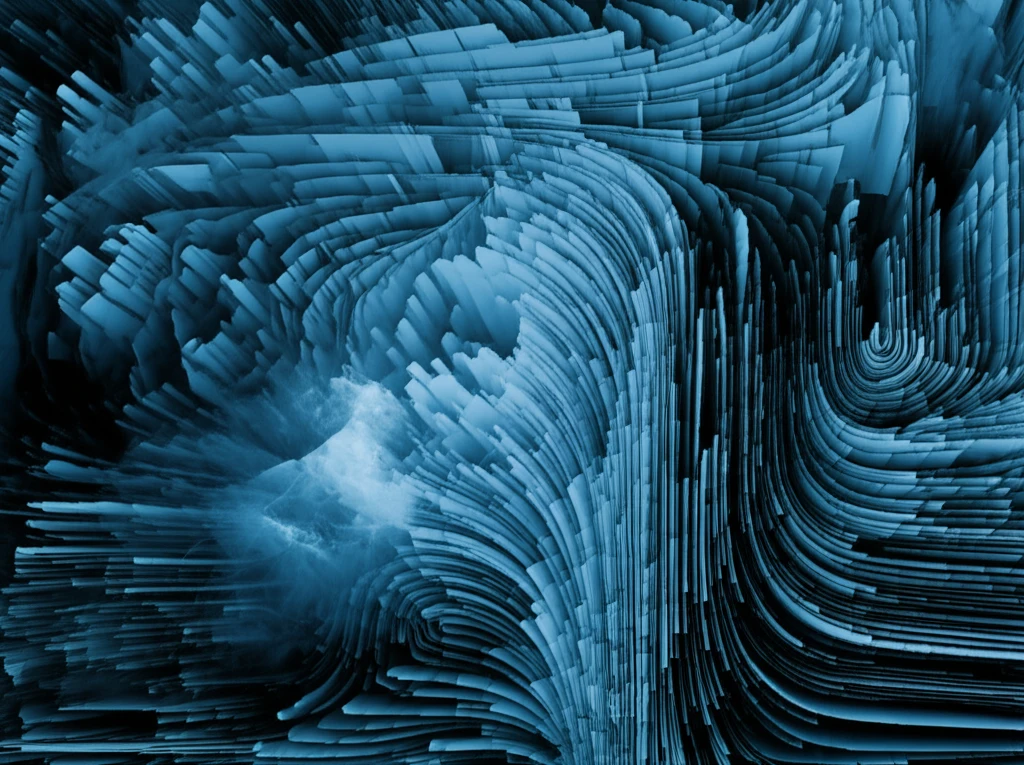 Abstract illustration of meta-analysis synthesizing diverse data.