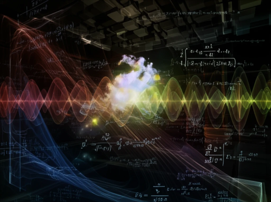 Surreal digital illustration of sound wave analysis
