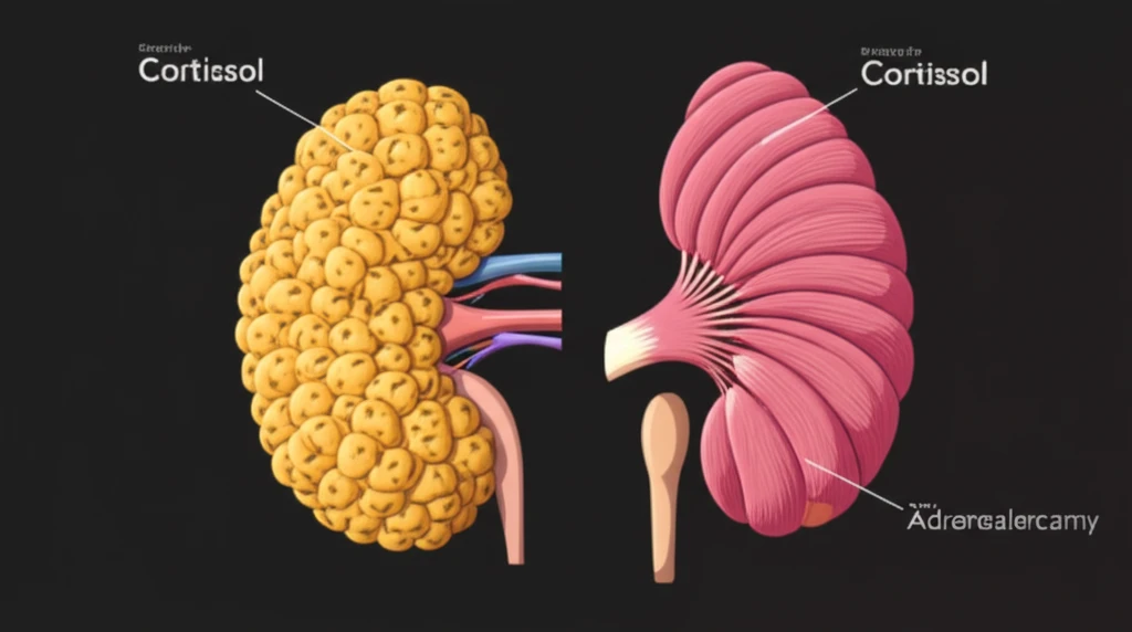 Transformation of adrenal gland after adrenalectomy.