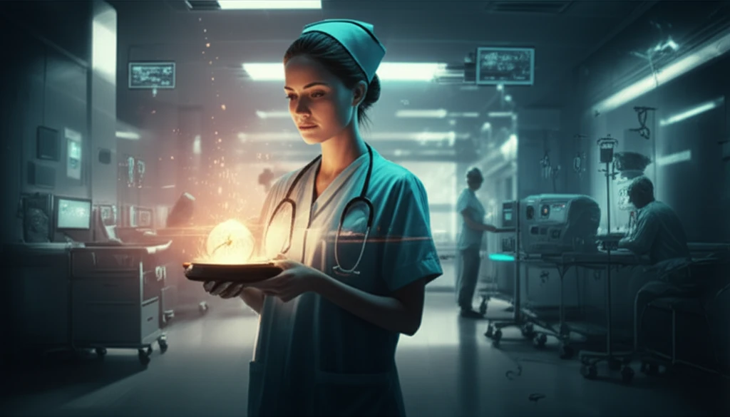 Nurse ethically navigating a hospital setting.
