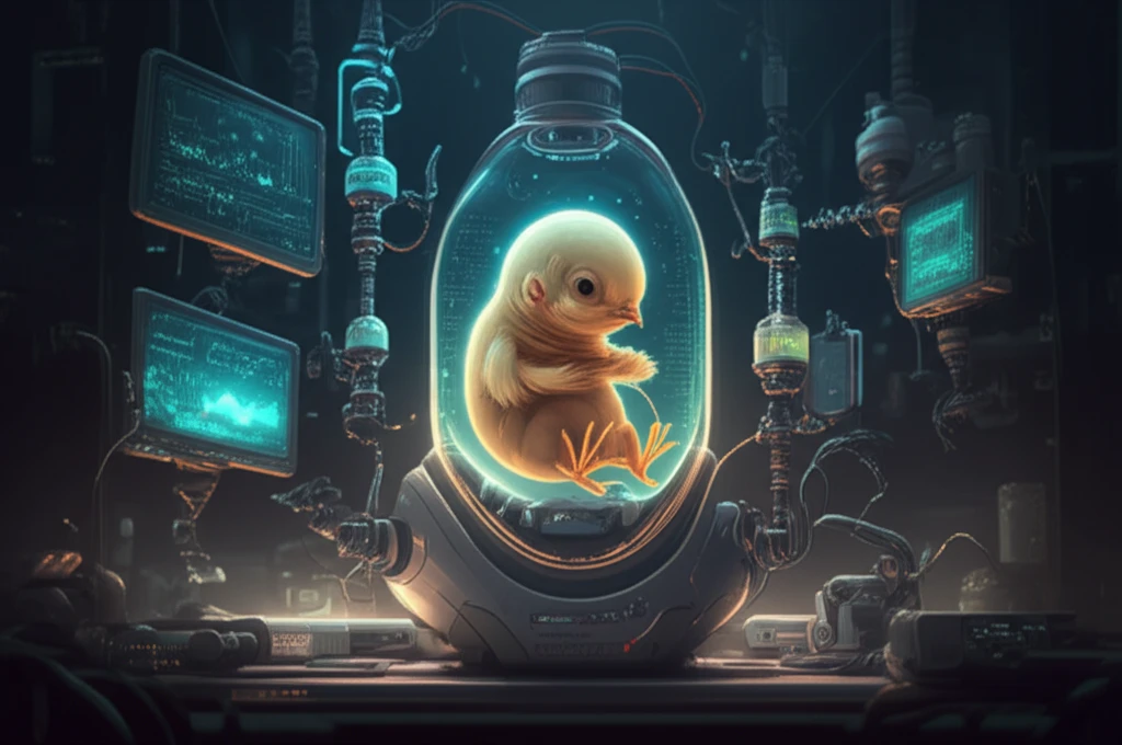 Chick embryo ex-ovo culture setup with bioluminescence