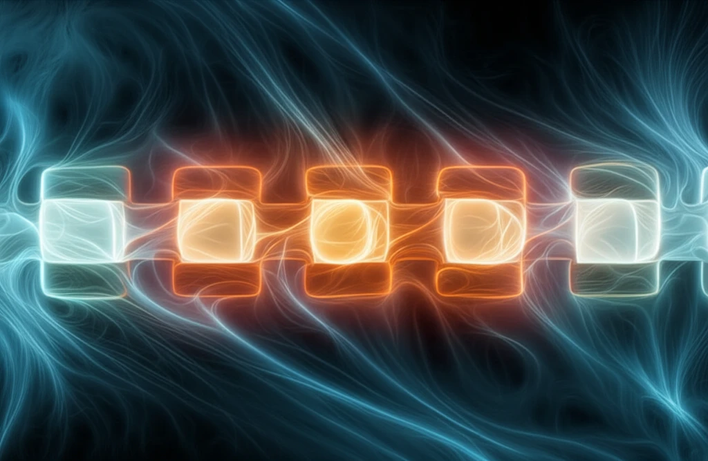 Heated blocks in a channel illustrating natural convection cooling.