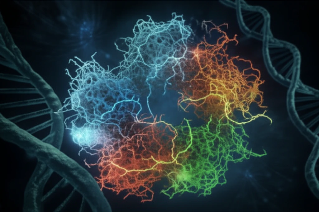 Protein folding illustration