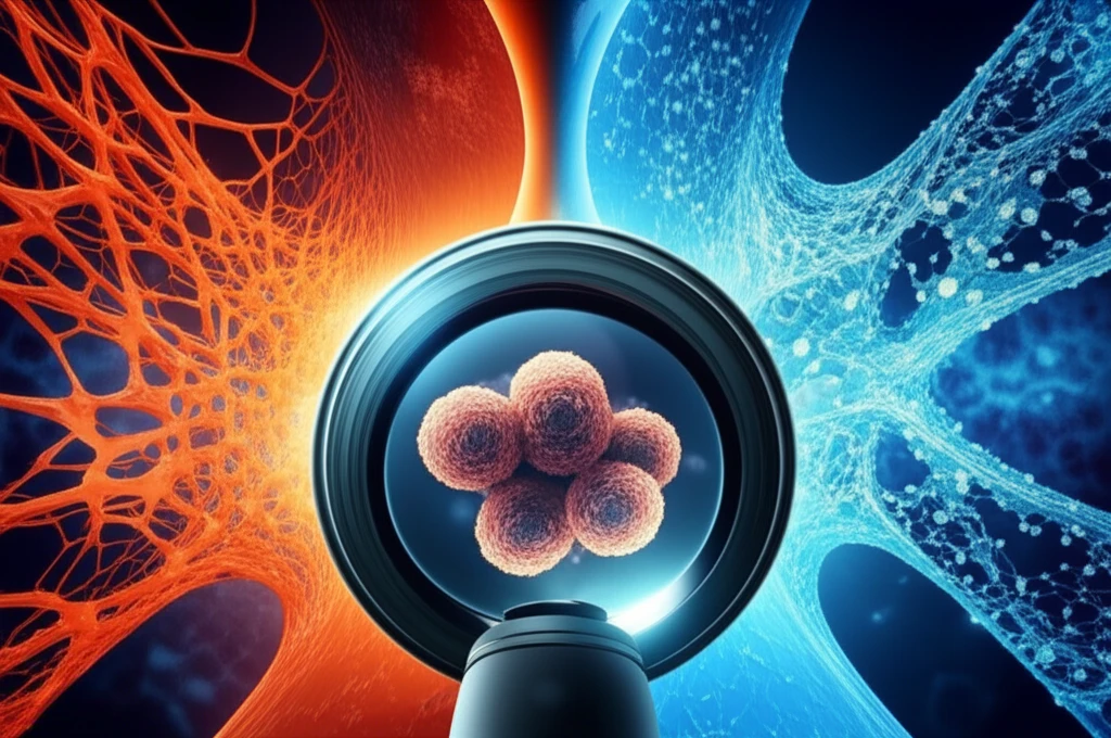 Three cell block preparation methods converging into a diagnostic point represented by a microscope lens focusing on granulomas.